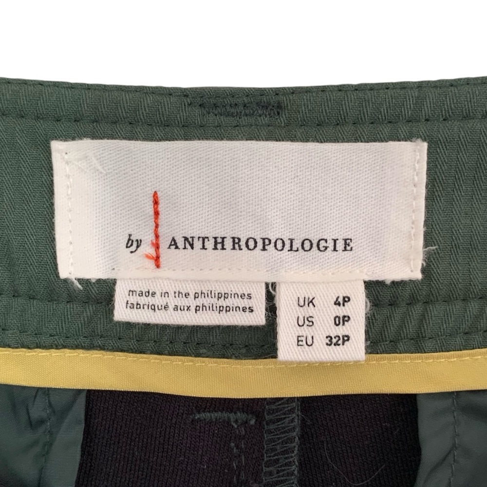 Anthro Green Vegan Wide Leg Culotte Pants (Boho Coquette Indie Retro 60’s 70’s) - Picture 9 of 9